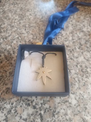 Collana in acciaio con ciondolo
