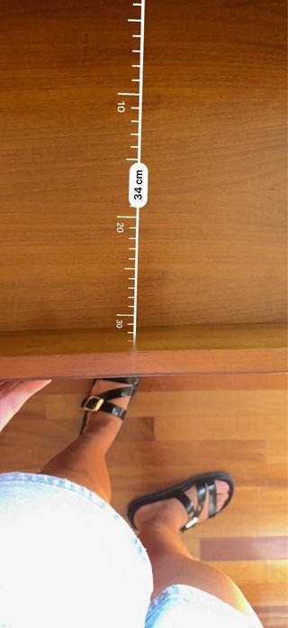 Cómoda de madera con espejo con recogida