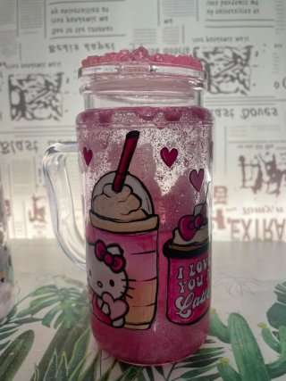 Vaso Snowglobe Minnie Mouse,piolin,hello kitty,etc