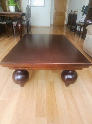 Mesa de salón madera maciza