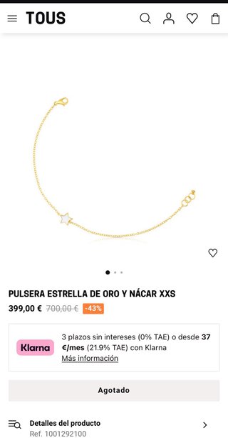 Pulsera TOUS Oro 18kt Nácar