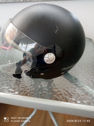 Casco LS2 Negro con Visera talla M