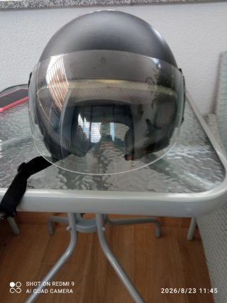 Casco LS2 Negro con Visera talla M