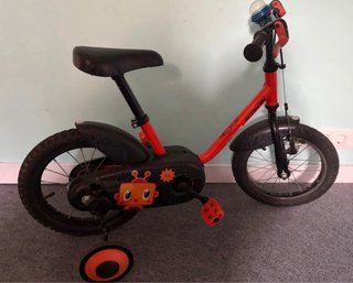 Bicicleta infantil roja 14 pulgadas