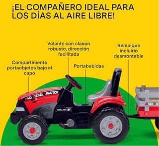 Tractor de pedales PegMaxi Diesel Tractor