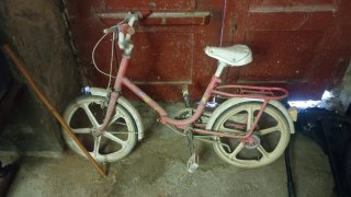 Bicicleta infantil rosa Happy