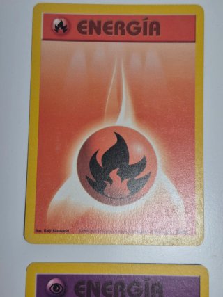 Lote 5 Cartas Energía Pokémon Base Set