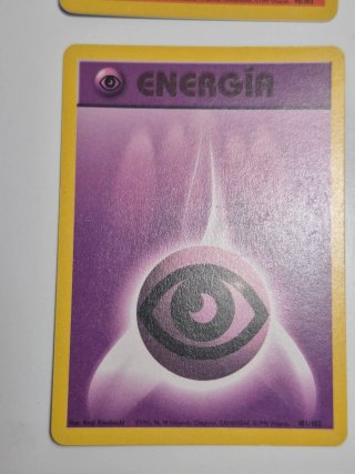 Lote 5 Cartas Energía Pokémon Base Set