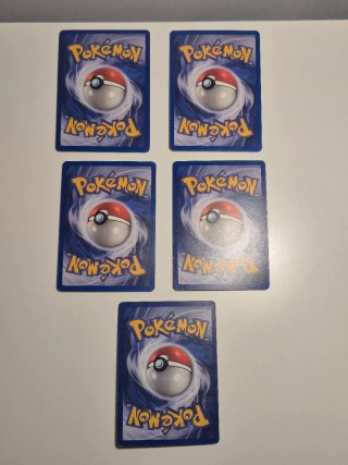 Lote 5 Cartas Energía Pokémon Base Set