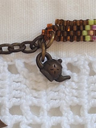 Pulsera Amarkea cuentas vidrio estilo bohochic