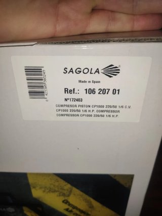 Compresor Sagola CP1000 y Aerógrafo Xtech 300