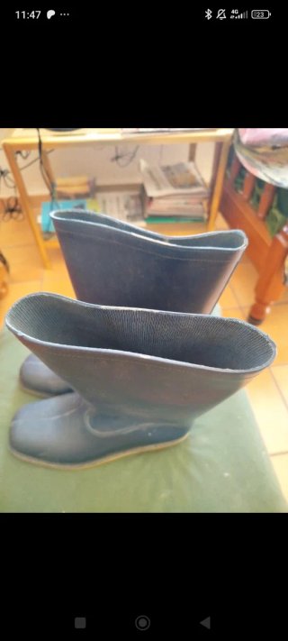 Botas de agua azul marino
