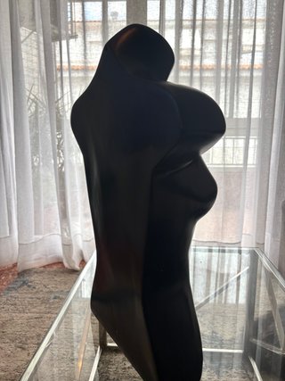 2 Bustos Plástico Negro Escaparate