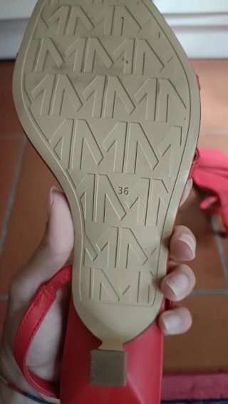 Sandali Mango Rossi, tacco basso