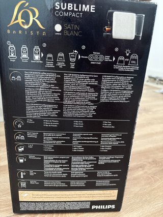 Cafetera L'OR Barista Sublime Compact Philips