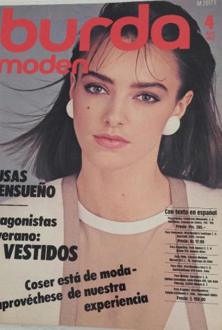 Revistas de moda Burda años de 1983 a 1986.