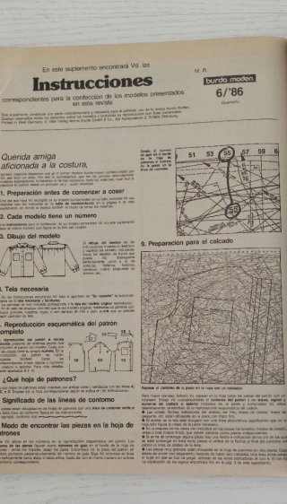 Revistas de moda Burda años de 1983 a 1986.