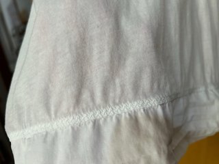 Blusa blanca CAROLL Talla 44, blusón algodón