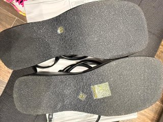 Sandalias negras tiras finas talla 37