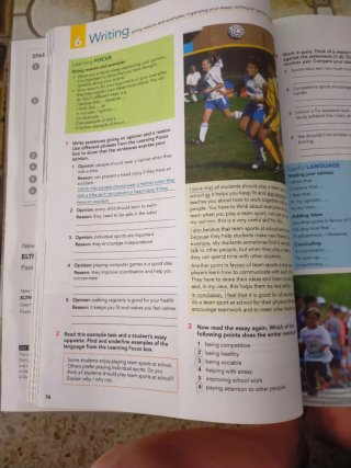 Libro de texto de inglés, nivel B1