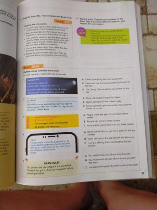 Libro de texto de inglés, nivel B1
