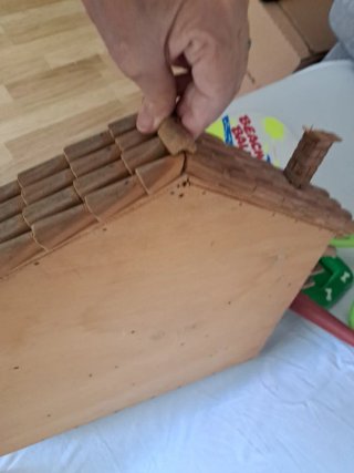 REGALO Lote juguetes pizarra y casa madera
