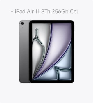 - iPad Air 11 8th Gen 256GB Cel Precintado + Fac