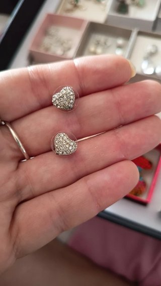 Pendientes largos con pedrería 3 pares 100