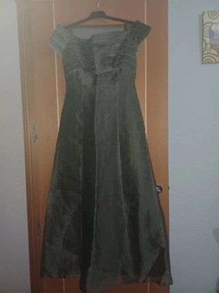 Vestido de fiesta verde esmeralda
