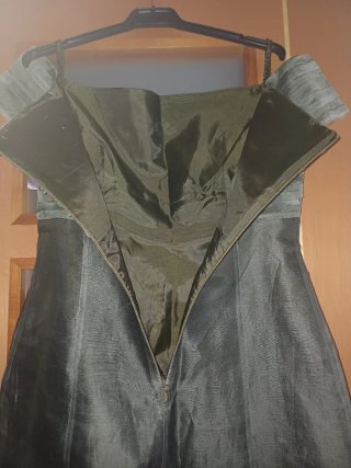 Vestido de fiesta verde esmeralda