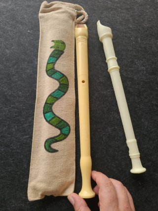 Lote 2 Flautas Escolares + Funda Serpiente