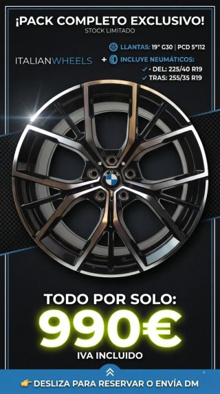 Llantas BMW 19 G30 PCD 5*112 + Neumáticos