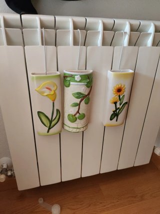 Lote 3 humidificadores radiador flores