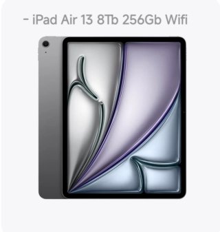 - iPad Air 13 8Th 256GB Wifi Precintado + Fac