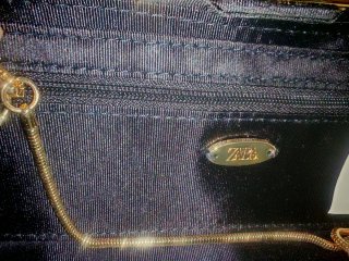 Bolso fiesta Zara cadena dorada negro