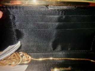 Bolso fiesta Zara cadena dorada negro