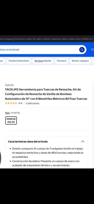 Pistola Remachadora Tacklife HHNP2B