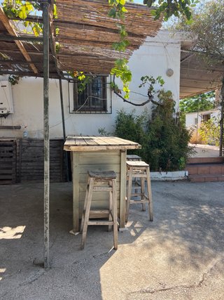 Mostrador exterior de madera isla de cocina