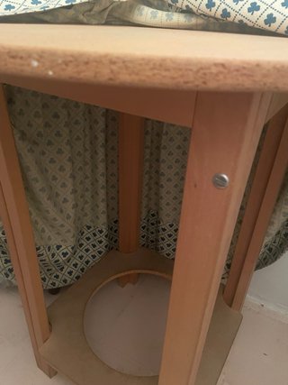 Mesa camilla redonda 75cm alto 60 cm circulo