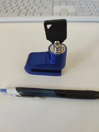 Candado Seguridad Moto Disco Freno Azul