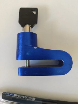 Candado Seguridad Moto Disco Freno Azul