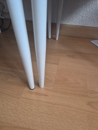 Mesa cristal y 6 sillas comedor gris
