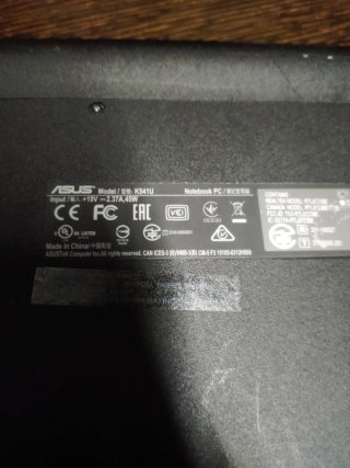Portátil Asus K541U Plata y Negro