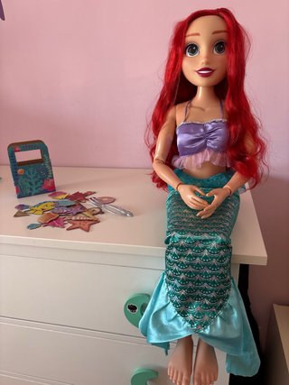 Muñeca Ariel Sirena 80 cm