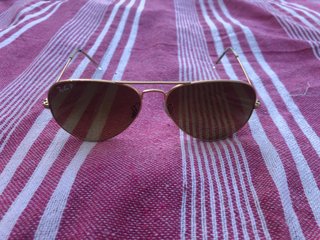 Gafas de Sol Ray-Ban Aviator Marrón y Dorado