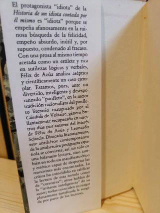 Historia de un idiota contada por él mismo, o, ...