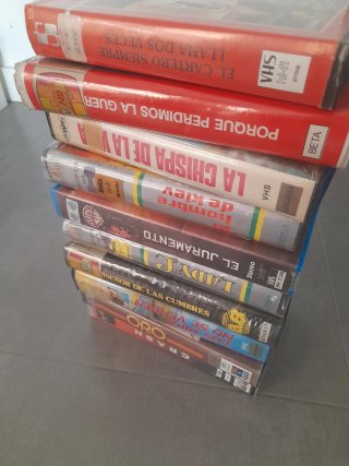 Lote 10 Películas VHS y Beta