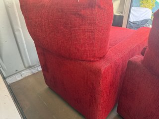 Sofá con chaiselongue rojo