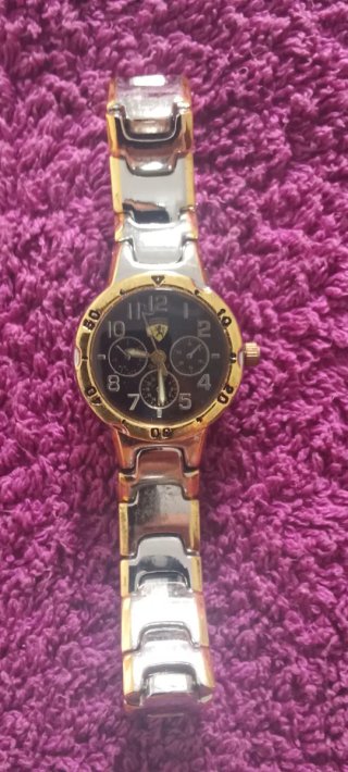 Reloj Ferrari Acero y Dorado Mujer, Cronógrafo