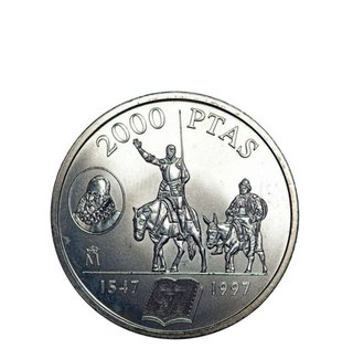 Moneda 2000 Pesetas Plata 1547-1997
